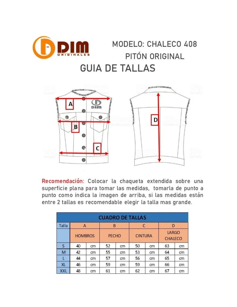 Chaleco de Piel Caballero Mod 408 Pitón Original