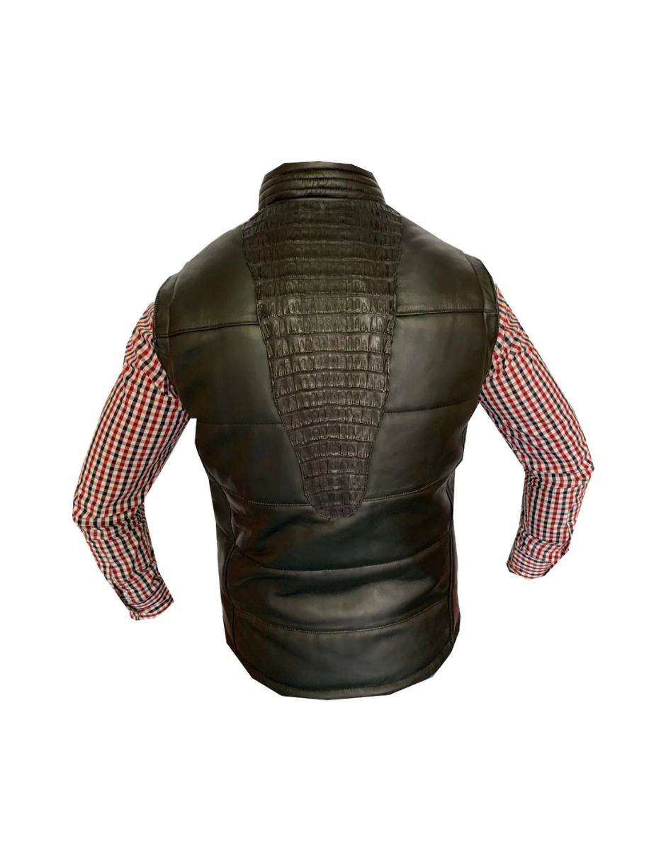 Chaleco de Piel Caballero Mod 502 Cocodrilo Original