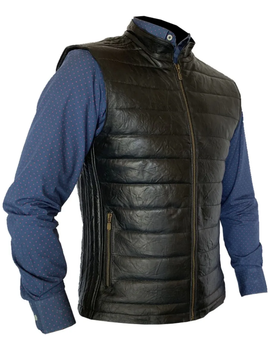 Chaleco de Piel Caballero Modelo 035