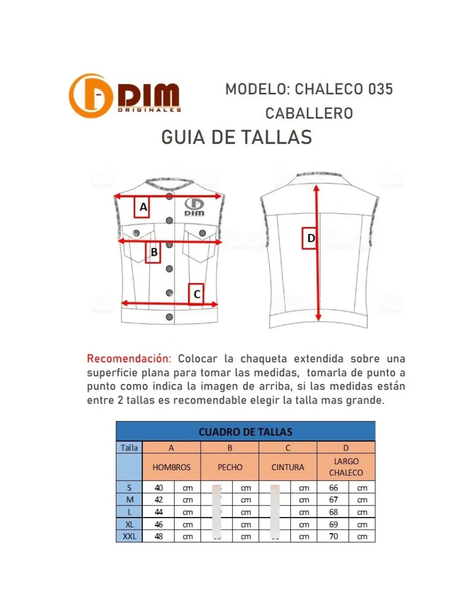 Chaleco de Piel Caballero Modelo 035