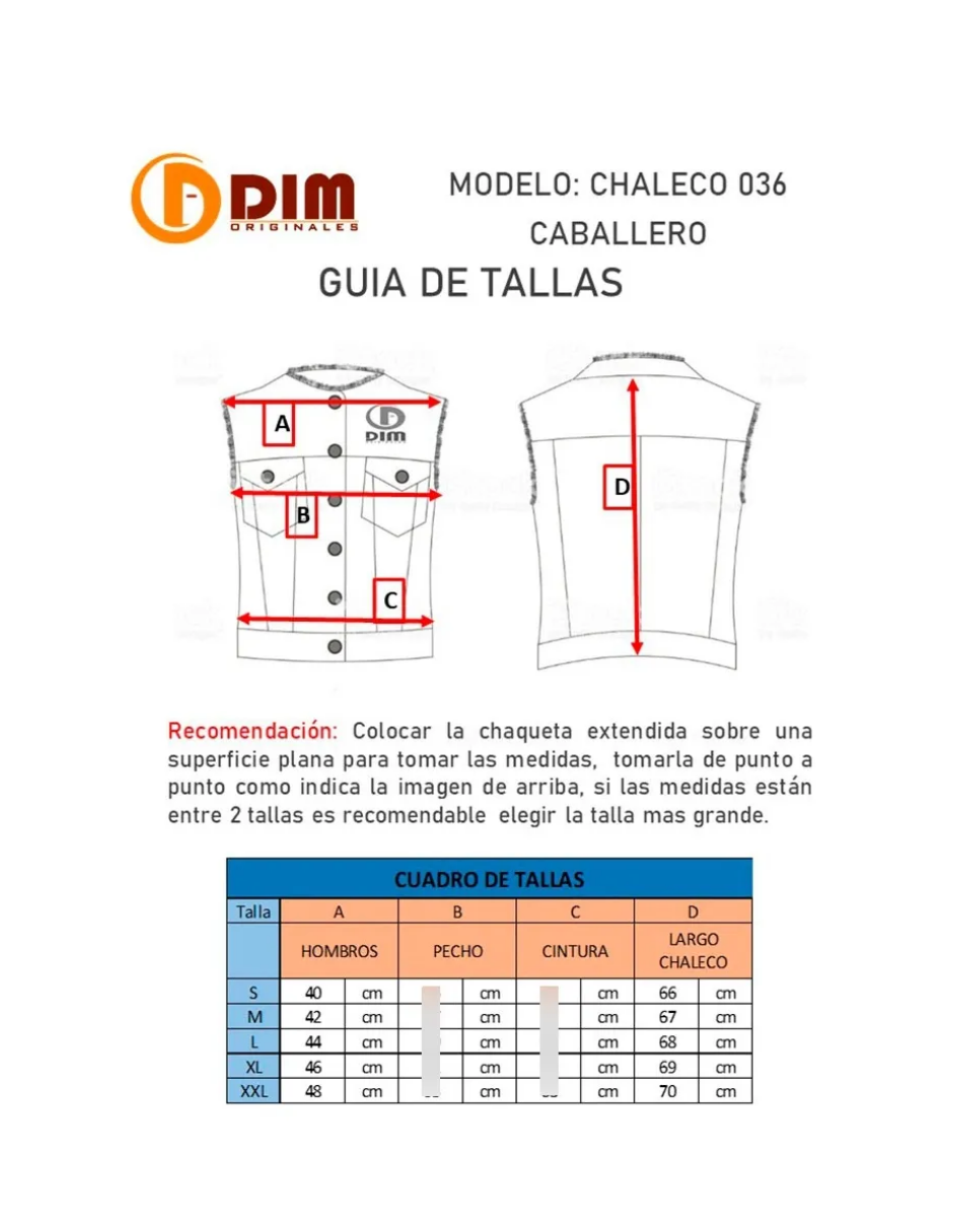 Chaleco de Piel Caballero Modelo 036