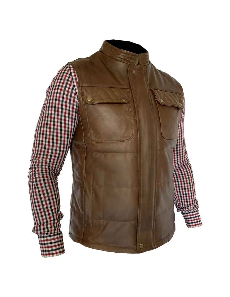 Chaleco de Piel Caballero Modelo 405