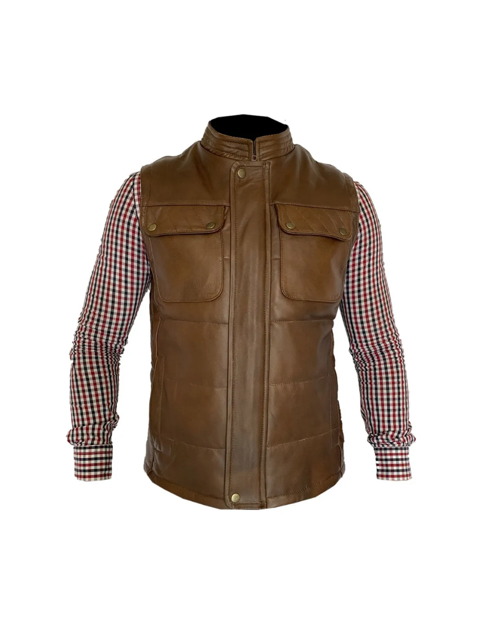 Chaleco de Piel Caballero Modelo 405