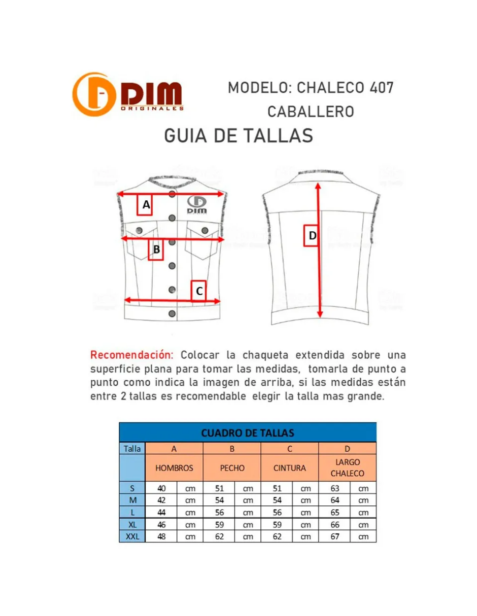 Chaleco de Piel Caballero Modelo 407