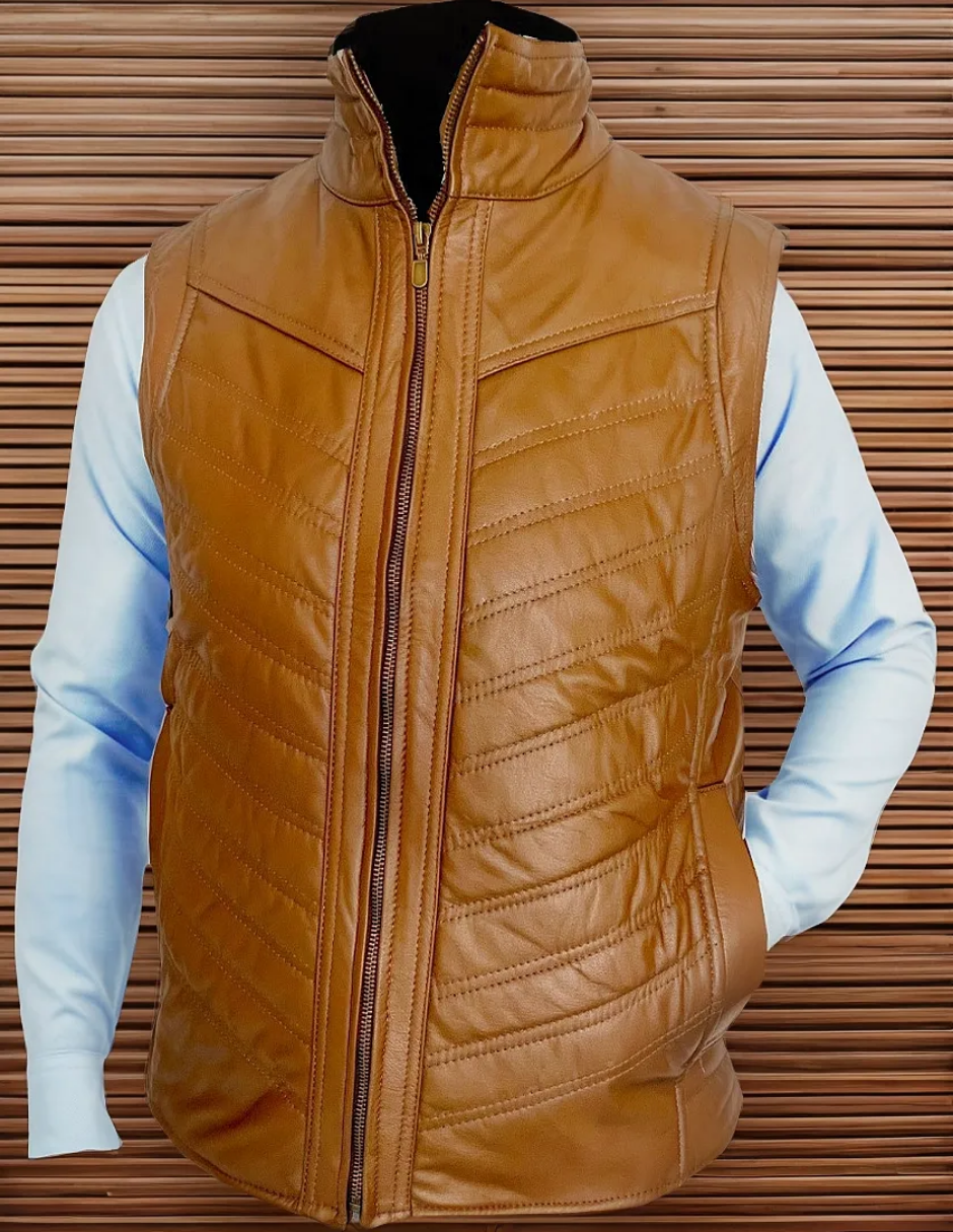 Chaleco de Piel Caballero Modelo 407