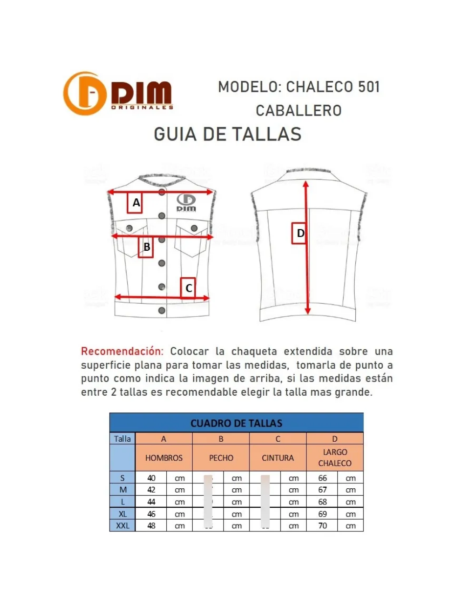 Chaleco de Piel Caballero Modelo 501