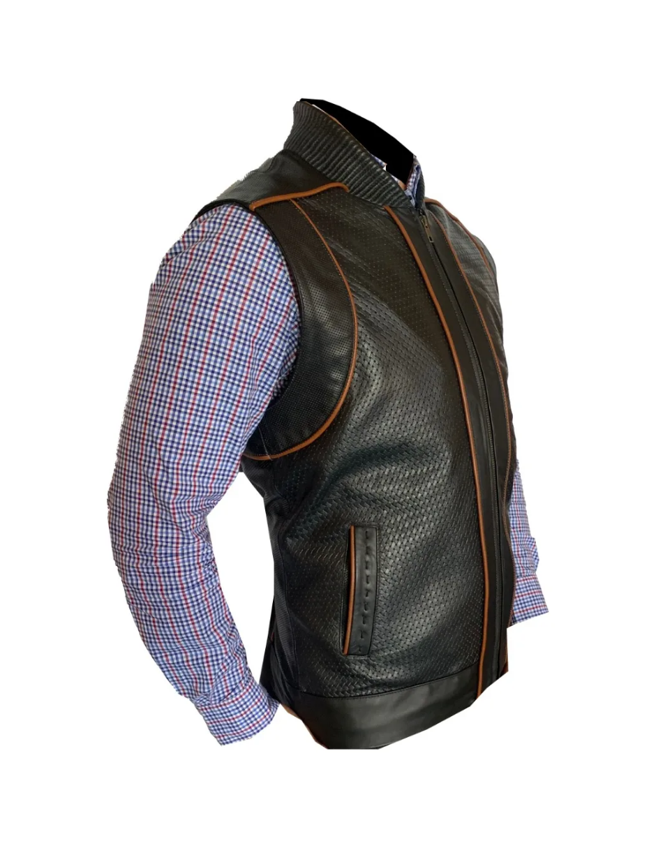 Chaleco de Piel Caballero Modelo 504 Petatillo