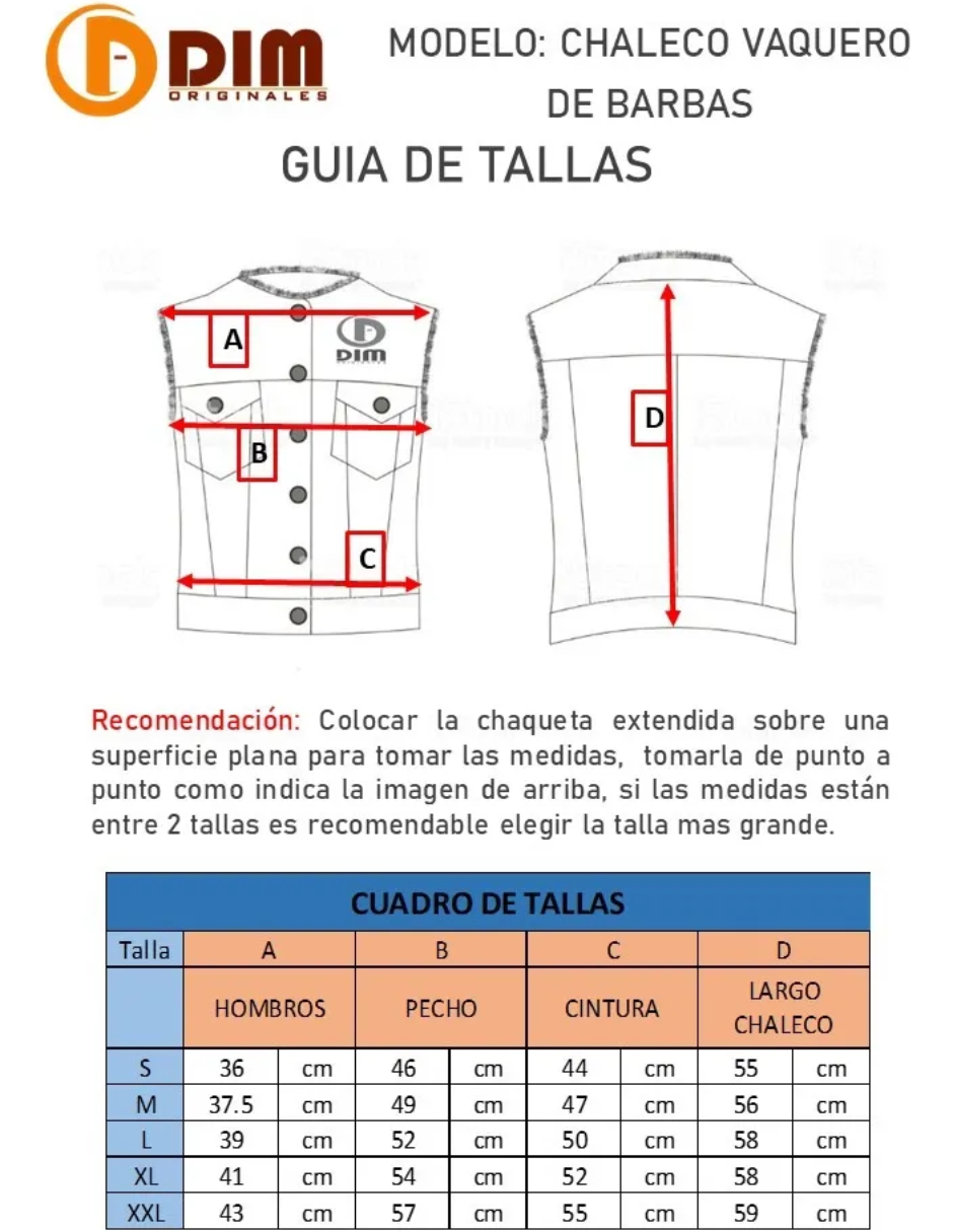 Chaleco de Piel Dama Modelo Vaquero Barbas 047