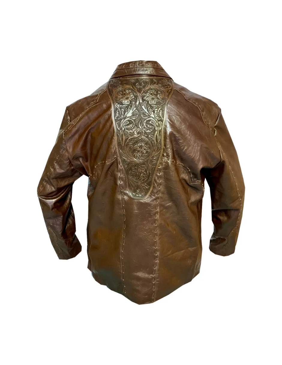 Chamarra de Piel Caballero Modelo 020 Cincelado