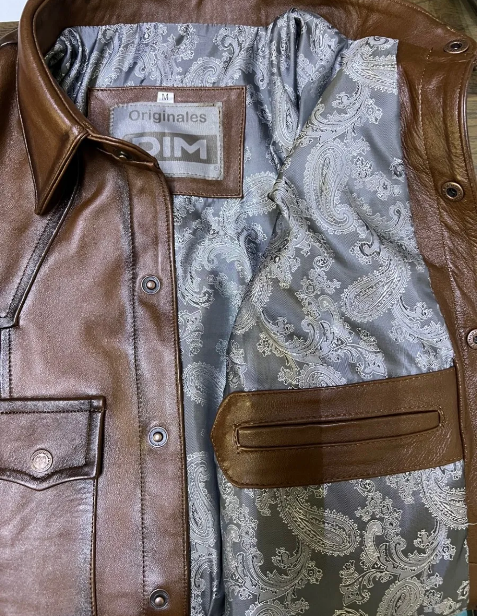Chamarra de Piel Caballero Modelo Camisola 025