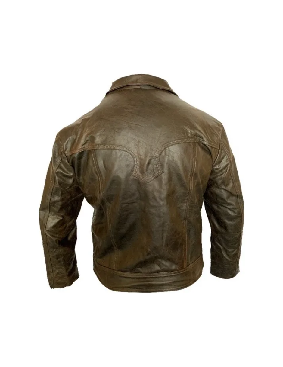 Chamarra de Piel Caballero Modelo Vaquera