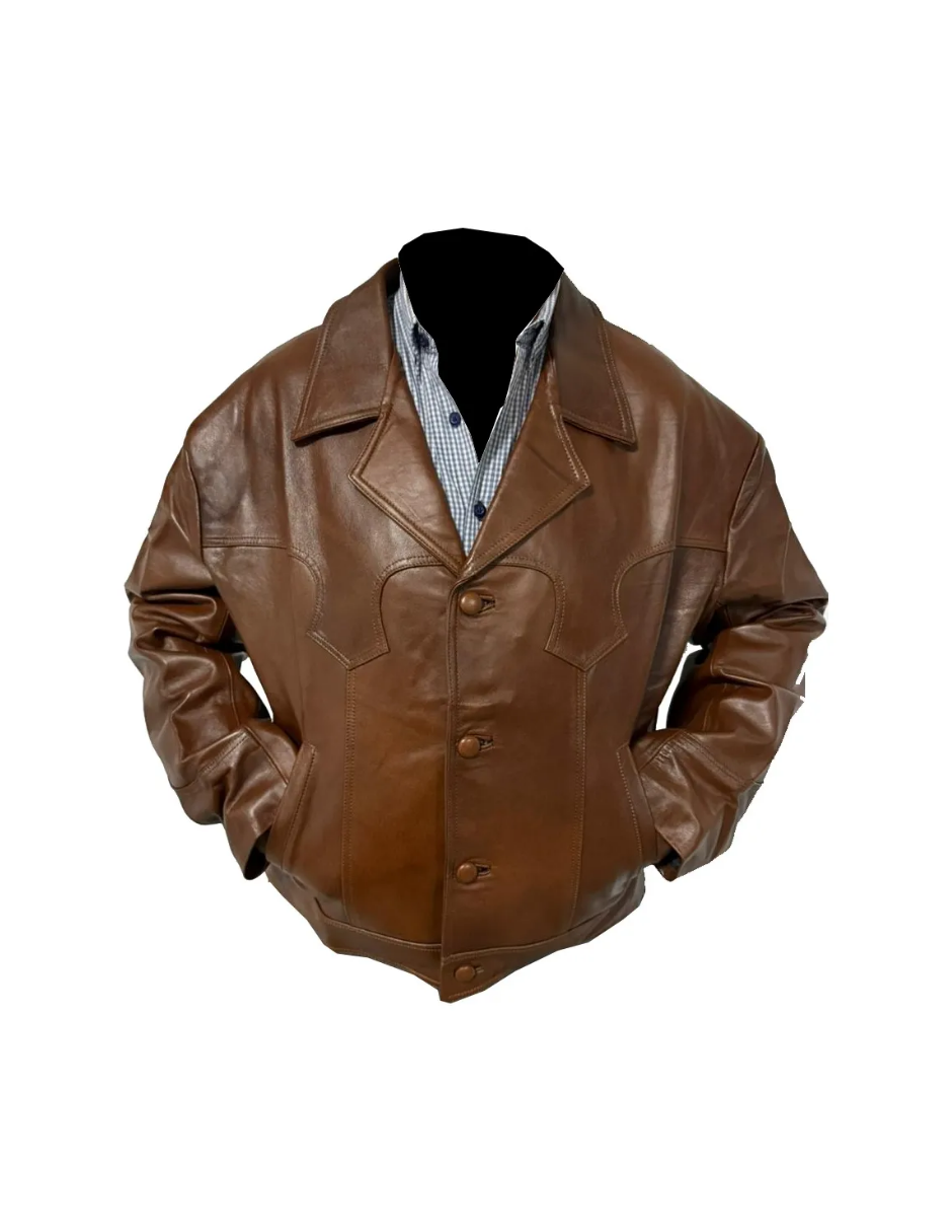 Chamarra de Piel Caballero Modelo Vaquera