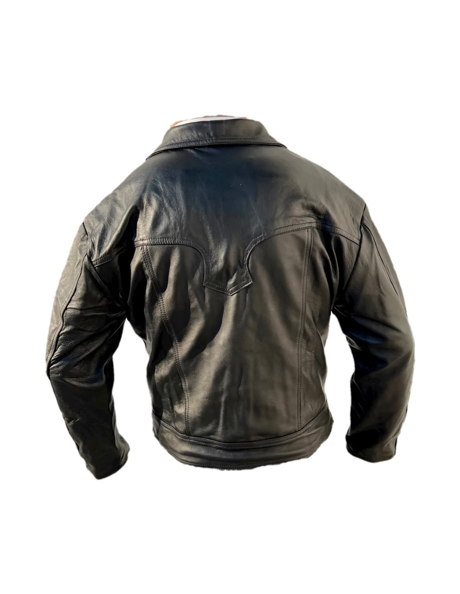 Chamarra de Piel Caballero Modelo Vaquera