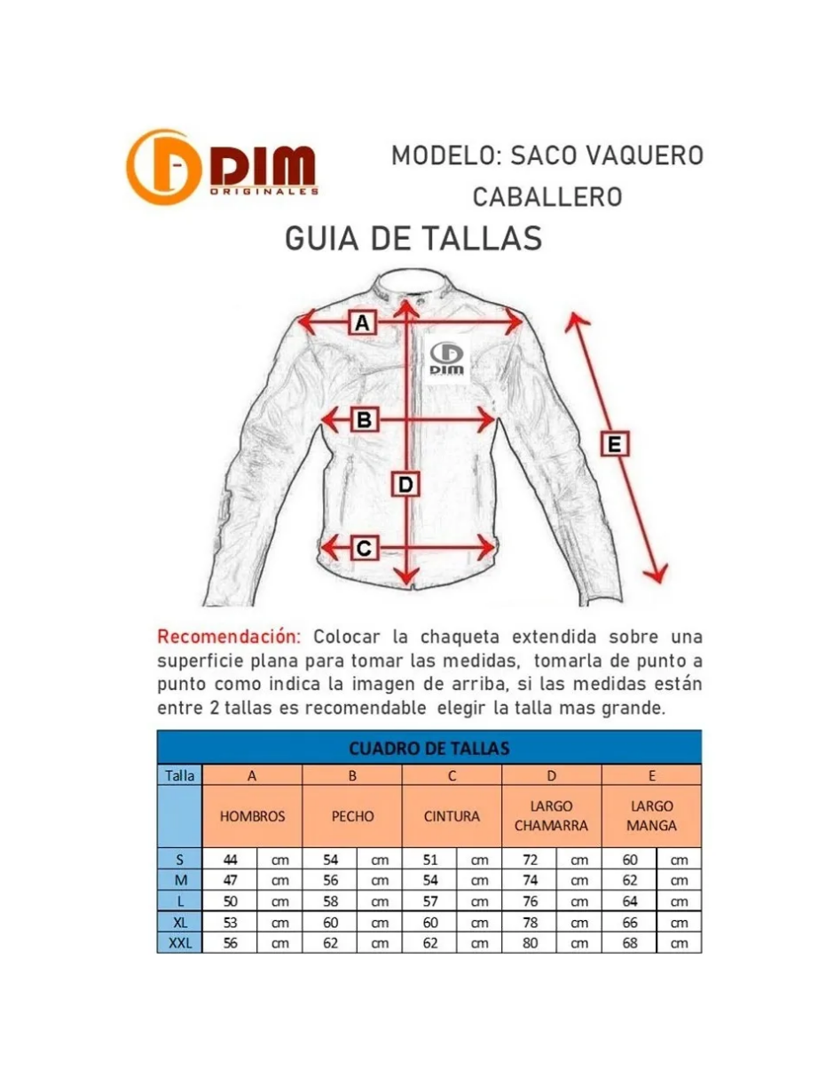 Chamarra de Piel Caballero Saco Vaquero