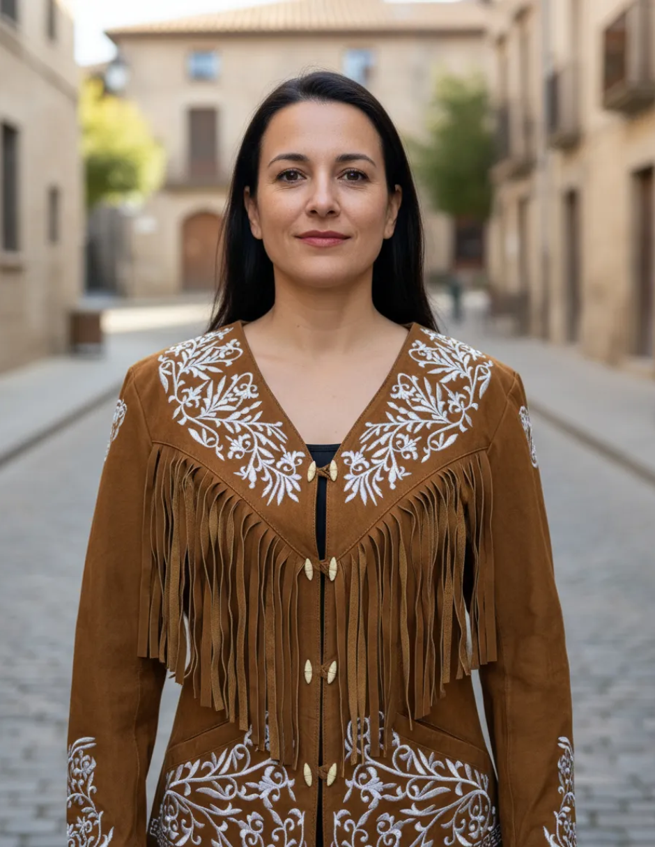 Chamarra de Piel Dama Modelo Tamaulipeca
