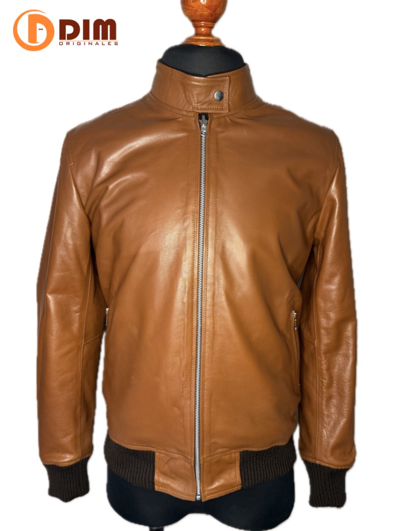 Chamarra de Piel Caballero Modelo Ferragamo