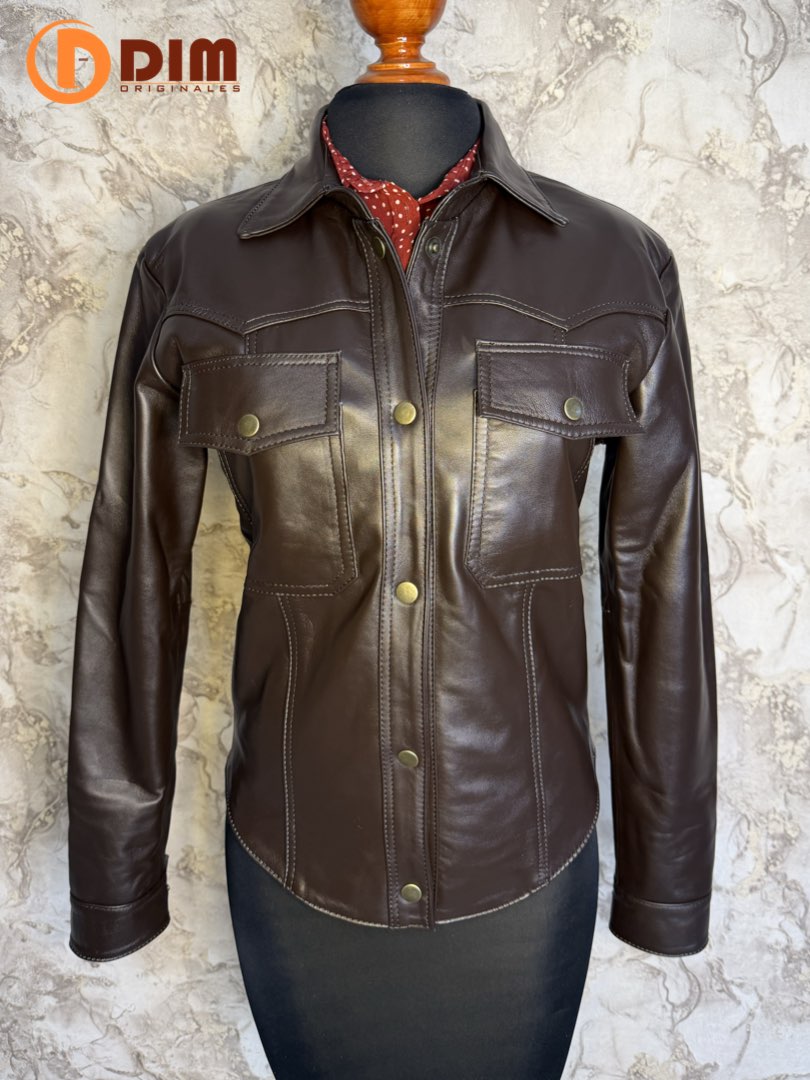 Chamarra de Piel Dama Modelo Camisola 213