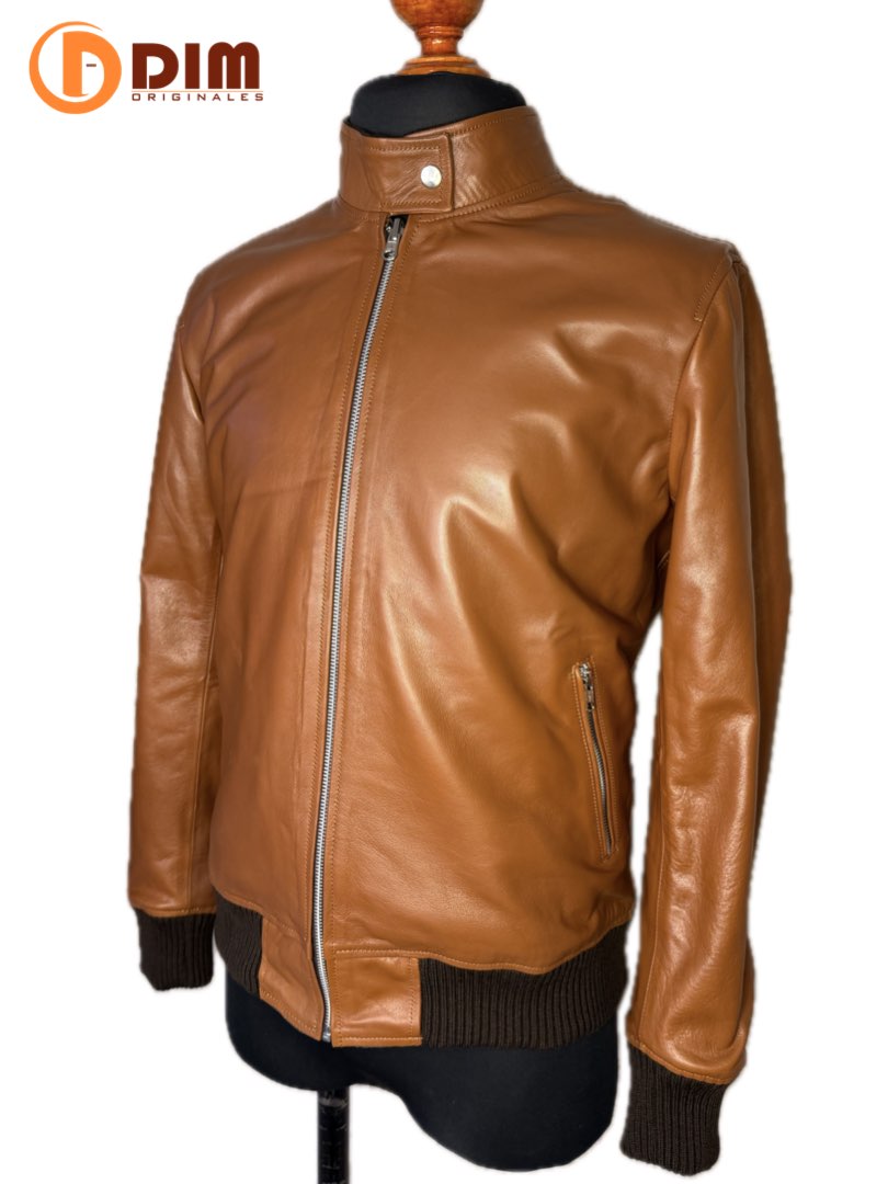 Chamarra de Piel Caballero Modelo Ferragamo
