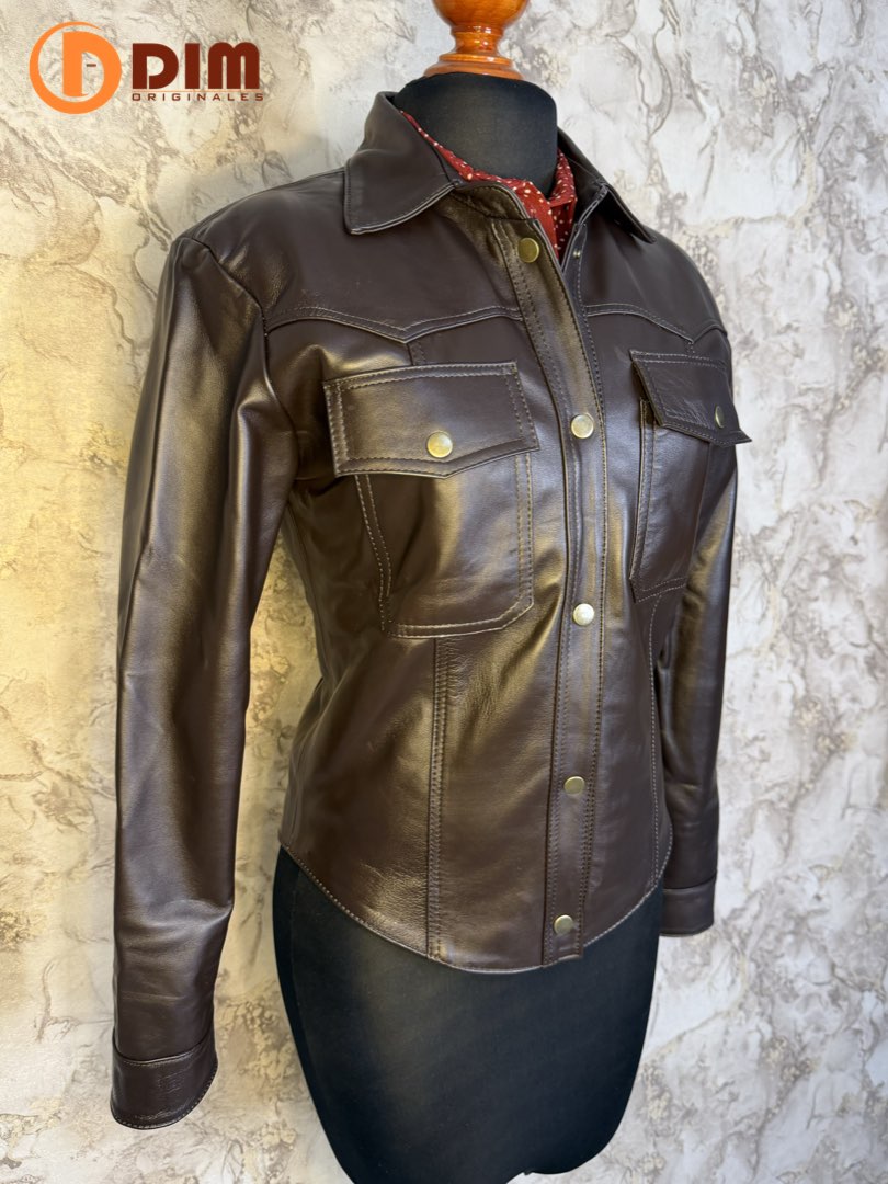 Chamarra de Piel Dama Modelo Camisola 213