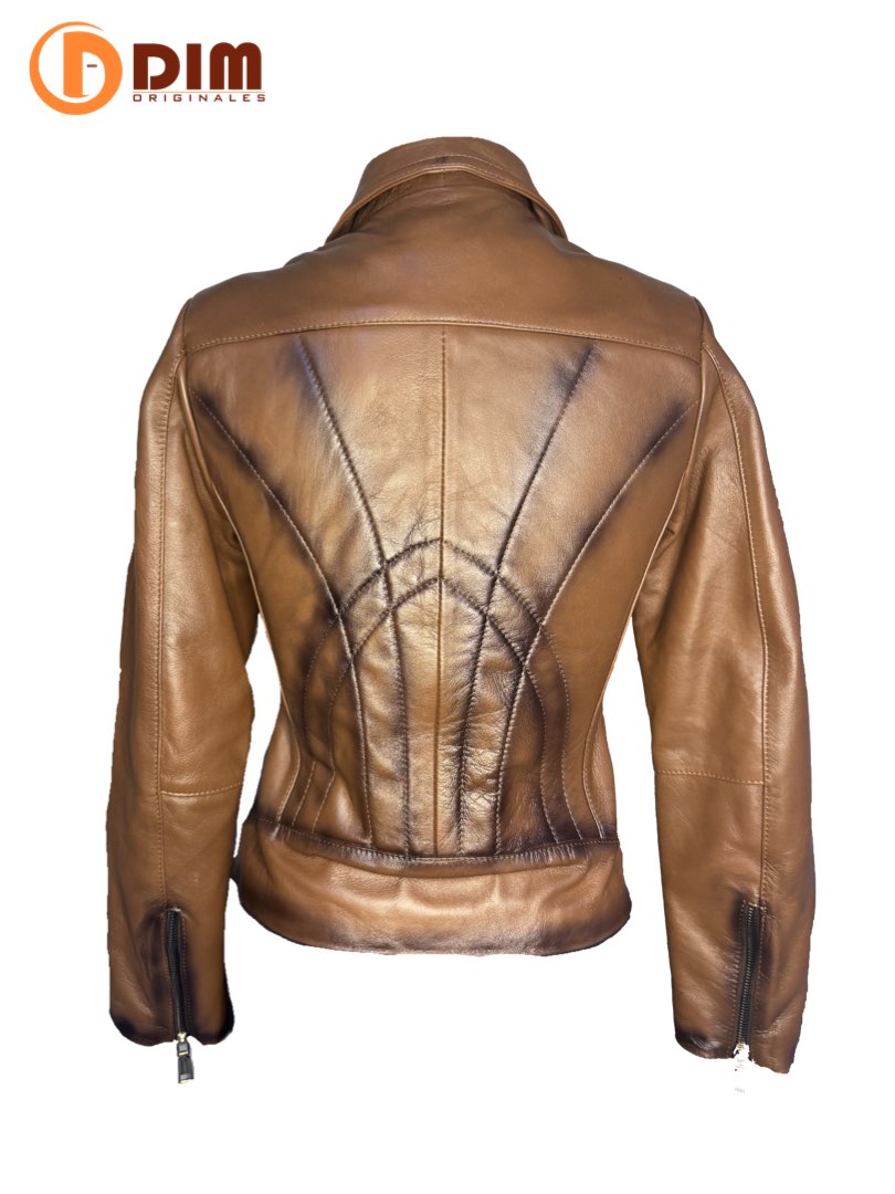Chamarra de Piel Dama Modelo 206 Rockera