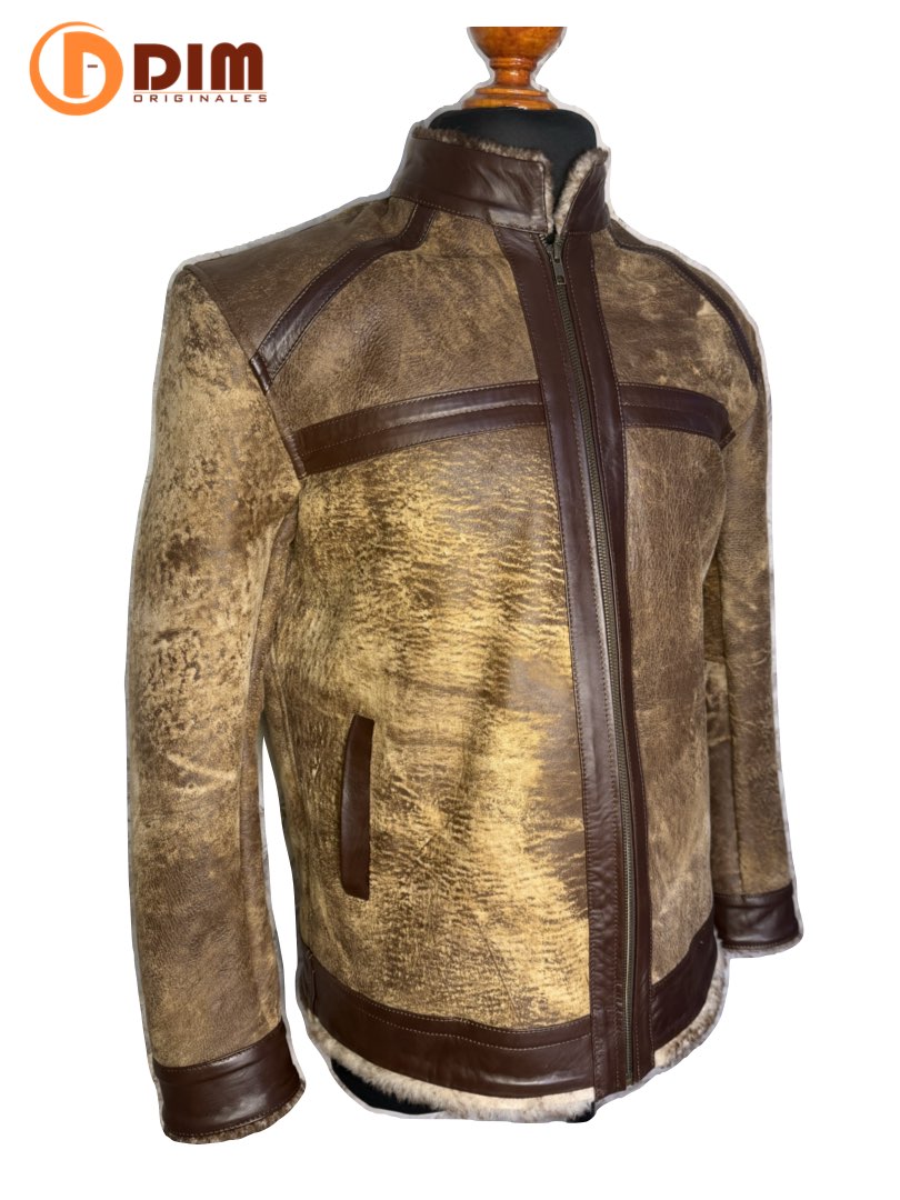 Chamarra de Piel Caballero Modelo 216 Borrega