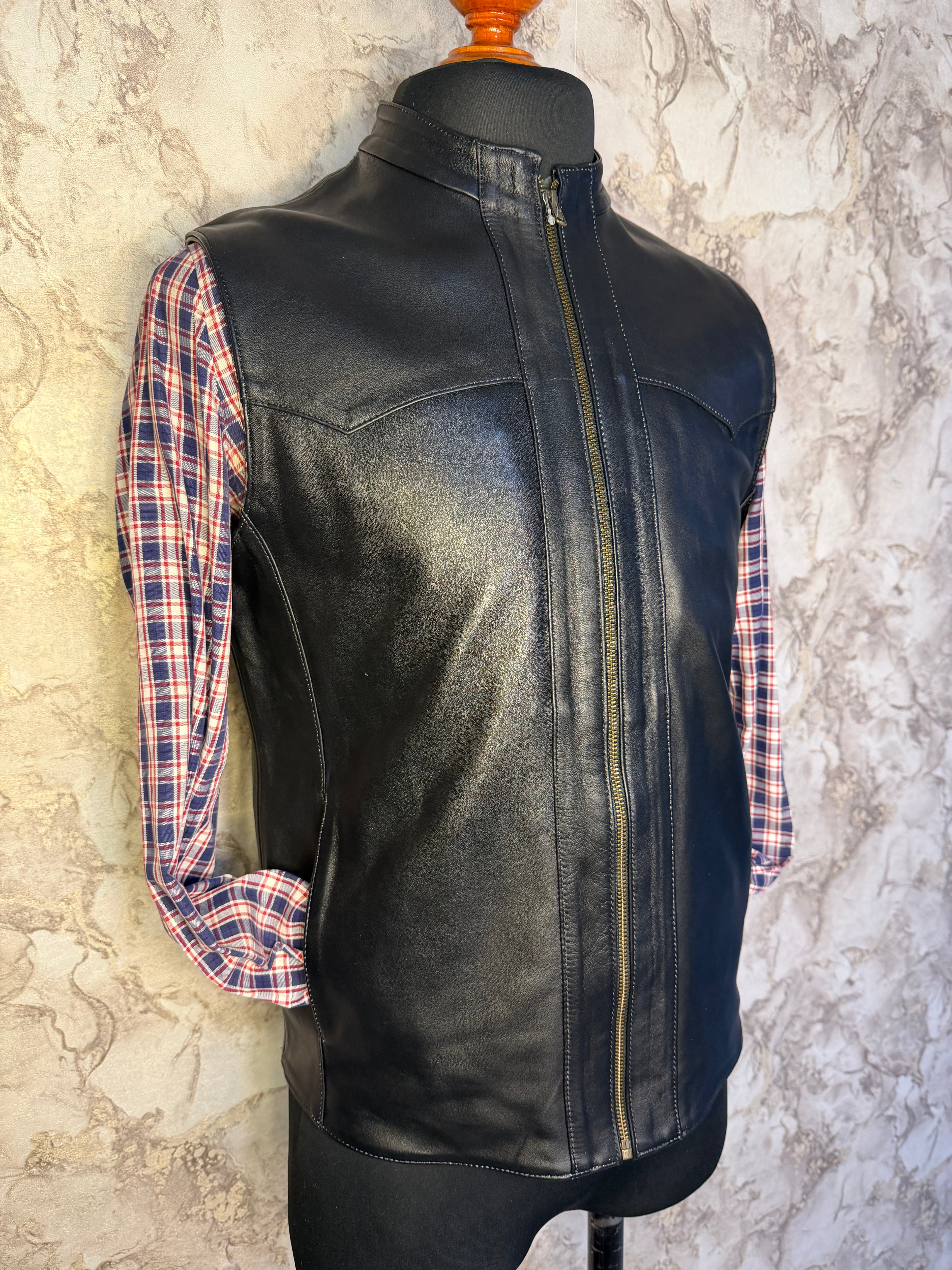 Chaleco de Piel Caballero Modelo 217