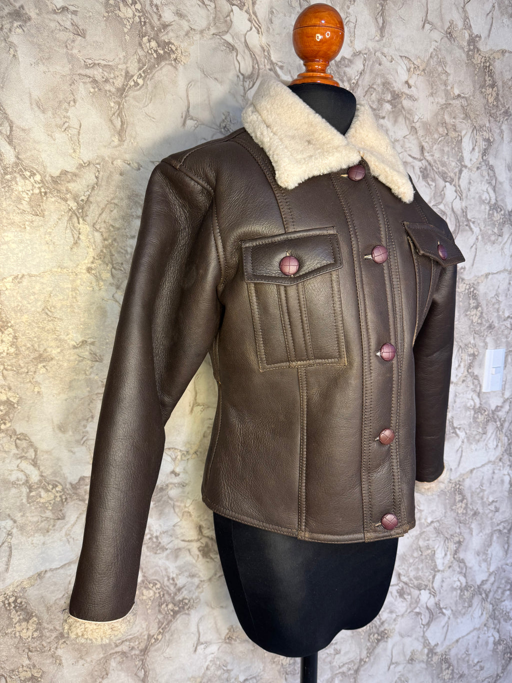 Chamarra de Piel Dama Modelo 212 Borrega