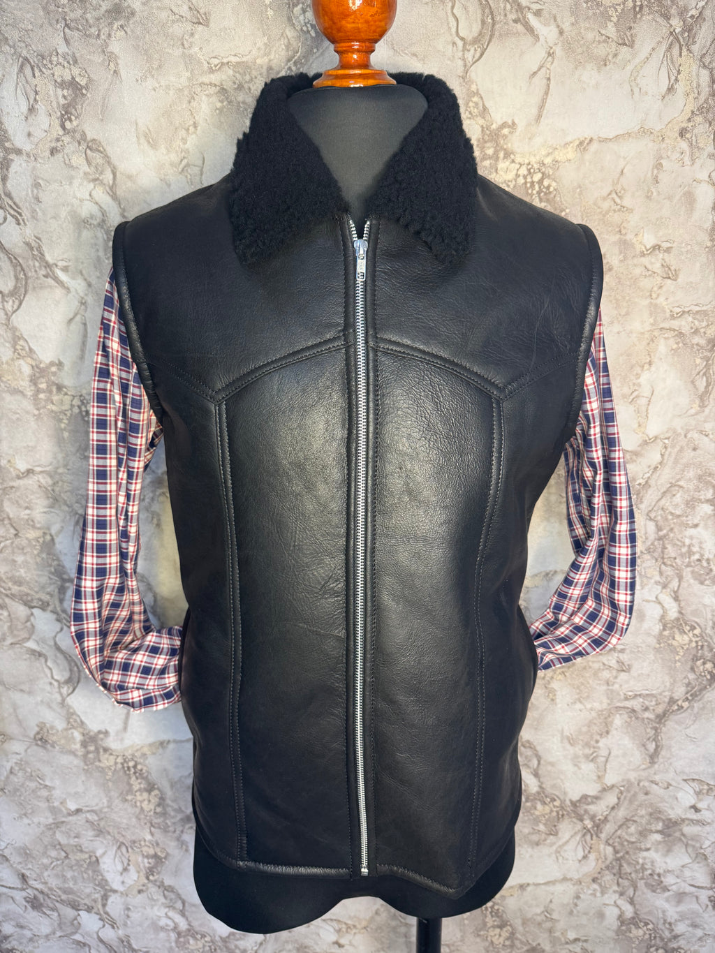 Chaleco de Piel Caballero Modelo 211 Borrega
