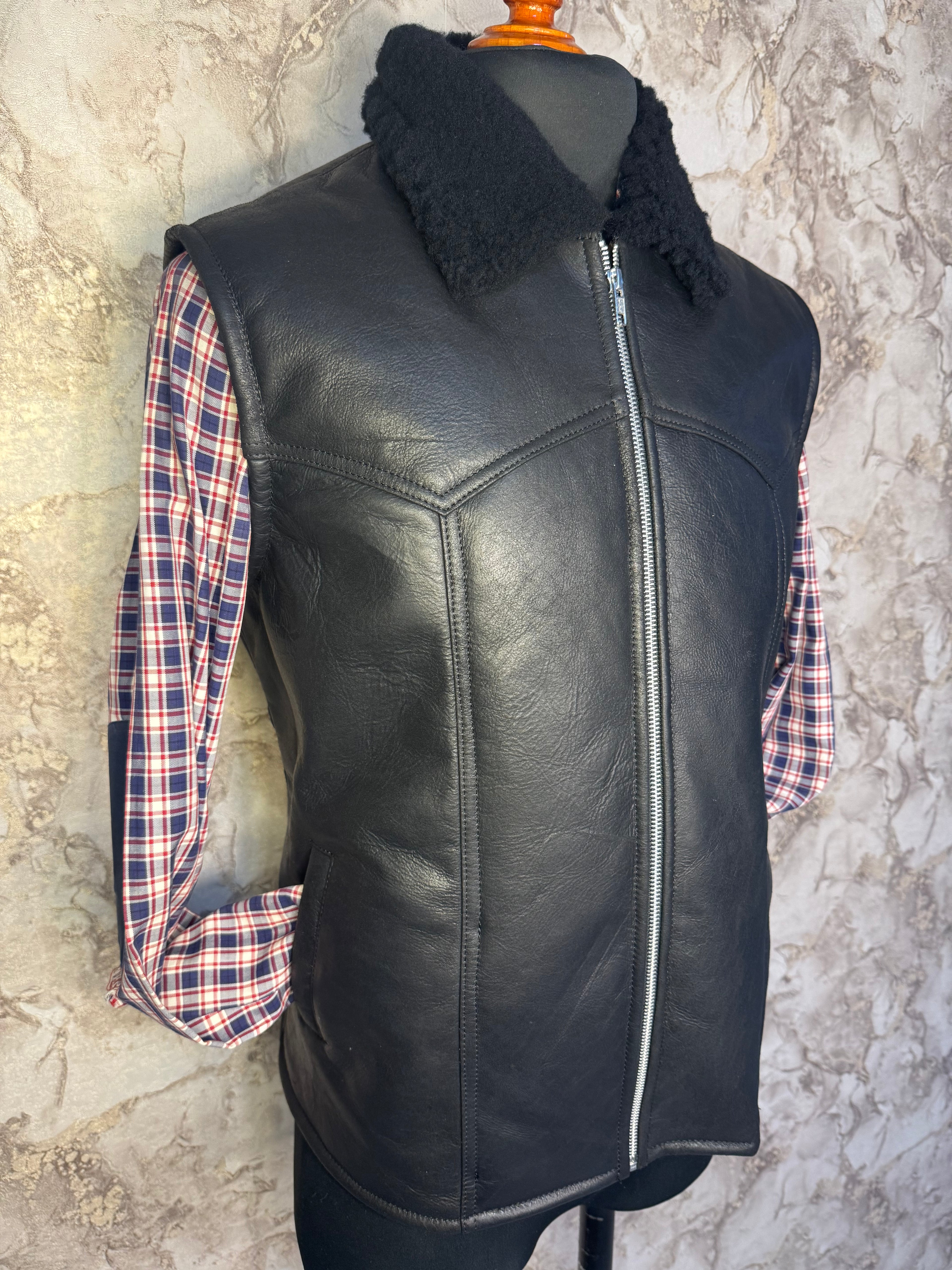 Chaleco de Piel Caballero Modelo 211 Borrega