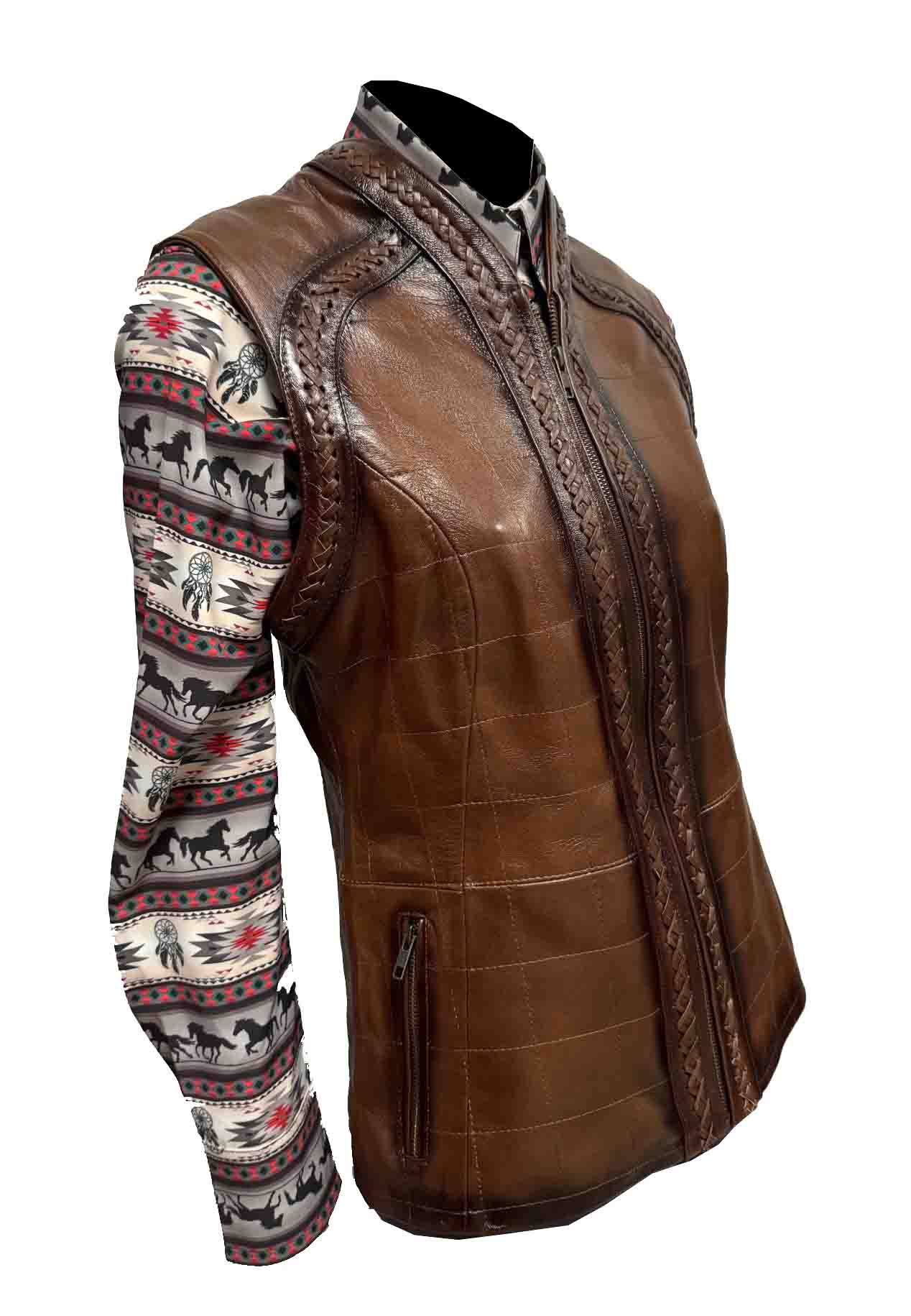 Chaleco De Piel Dama Modelo 049