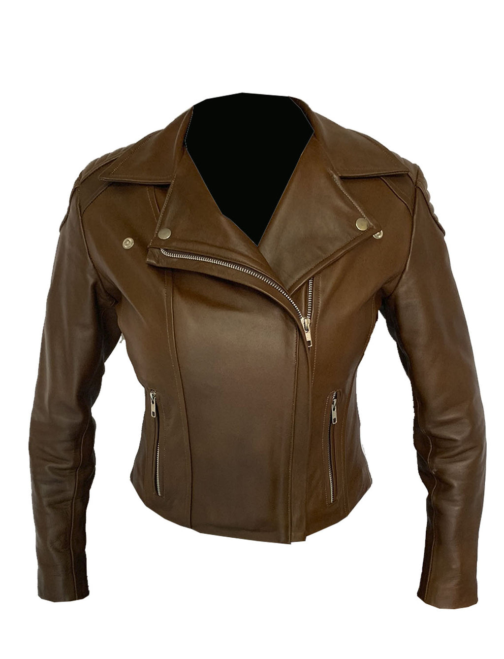 Chamarra de Piel Dama Modelo Rockerita