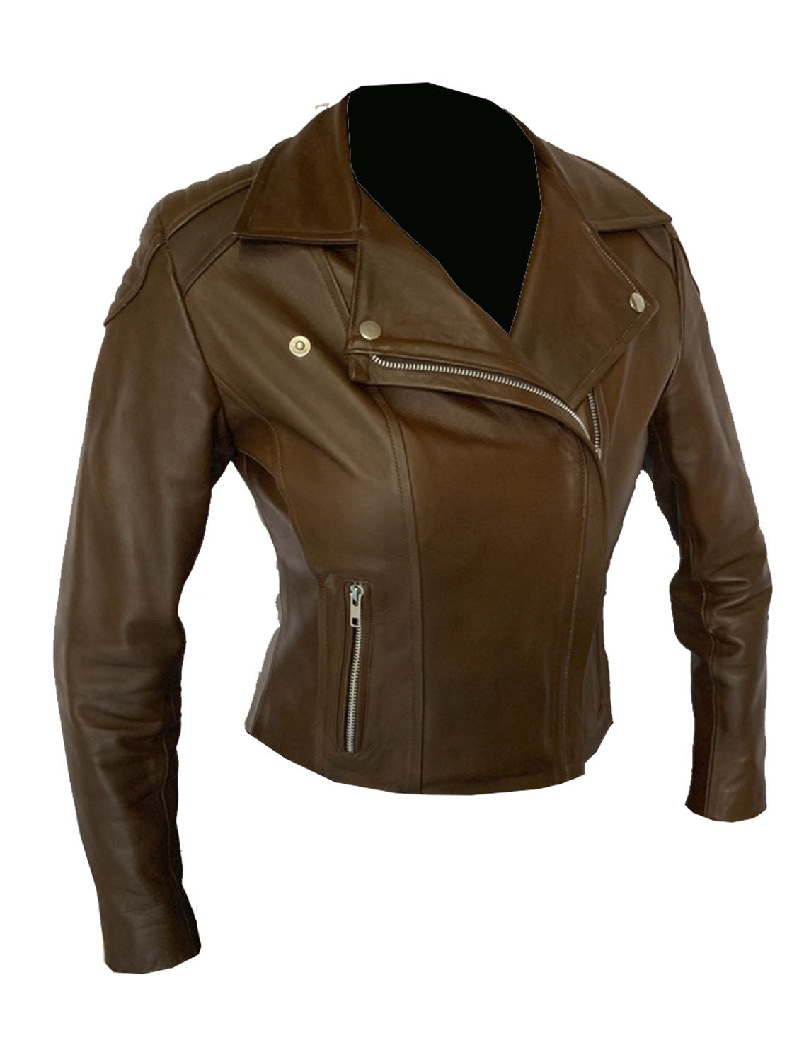 Chamarra de Piel Dama Modelo Rockerita