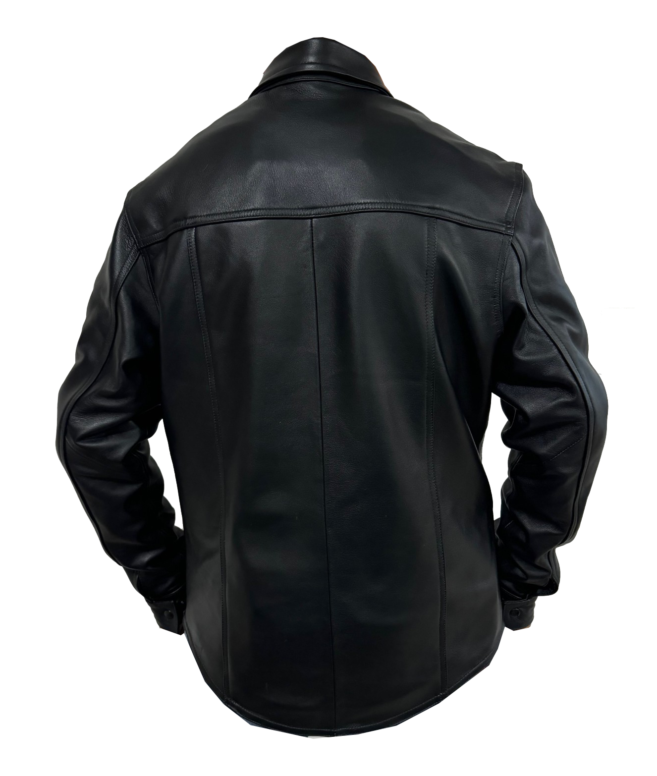 Chamarra de Piel Caballero Modelo Camisola Ambar